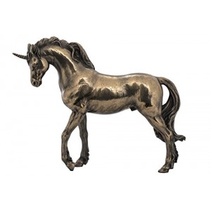 10 Inch Standing Unicorn Statue Fantasy Magic Figurine Collectible Decor