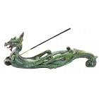 Green Western Sea Dragon Incense Burner Holder Dark Legend Home Decor Gift