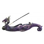 Purple Western Sea Dragon Incense Burner Holder Dark Legend Home Decor Gift