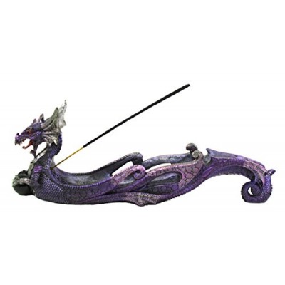 Purple Western Sea Dragon Incense Burner Holder Dark Legend Home Decor Gift