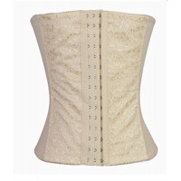 Wiipu Waist Tummy Trainer Wedding Dress Women Corset(WH41)-Large Beige