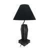 Dark Dawning Vampire in the Coffin Black Table Lamp and Fabric Shade