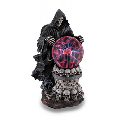 Destroyer of Worlds Grim Reaper Plasma Crystal Ball Accent Lamp